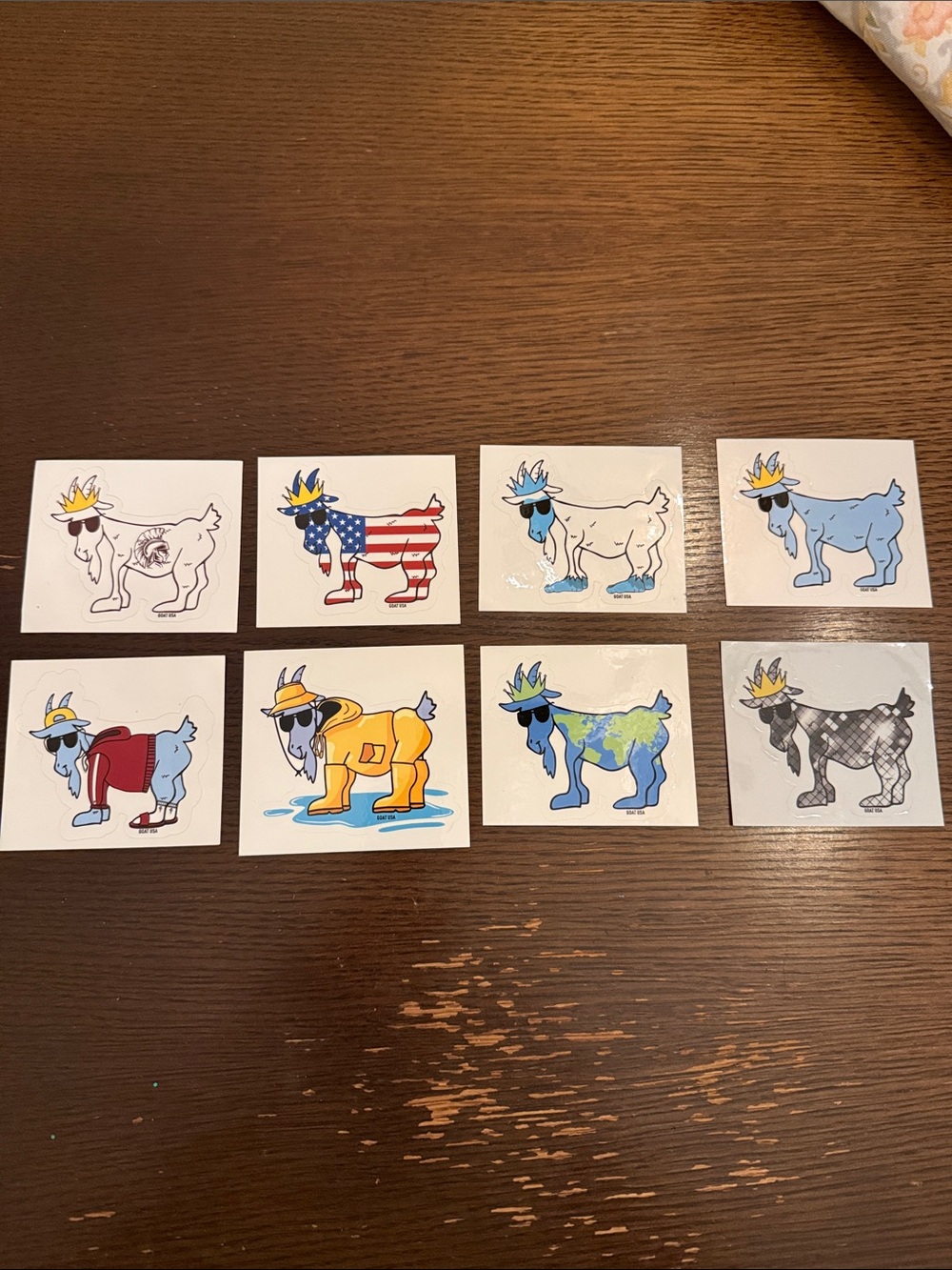 GOAT USA STICKER BUNDLE - set of 8!